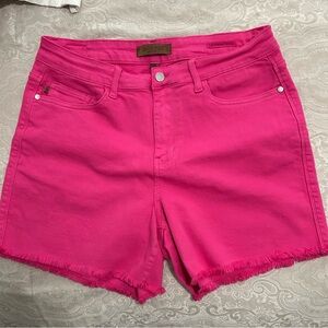 Judy Blue Women's Hot Pink Jean Shorts